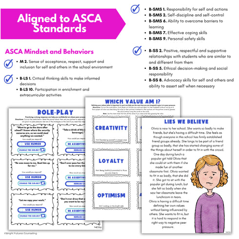 Peer Pressure Individual Counseling Curriculum for Middle School Counseling